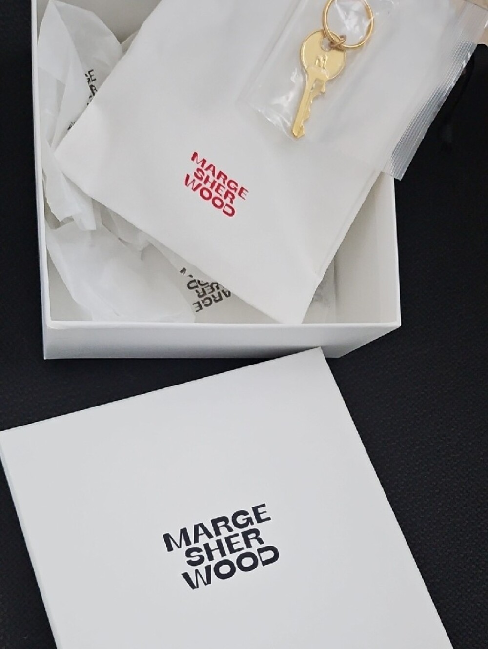 MARGESHERWOOD KEY CHARM NEW IN BOX - Picture 2 of 3